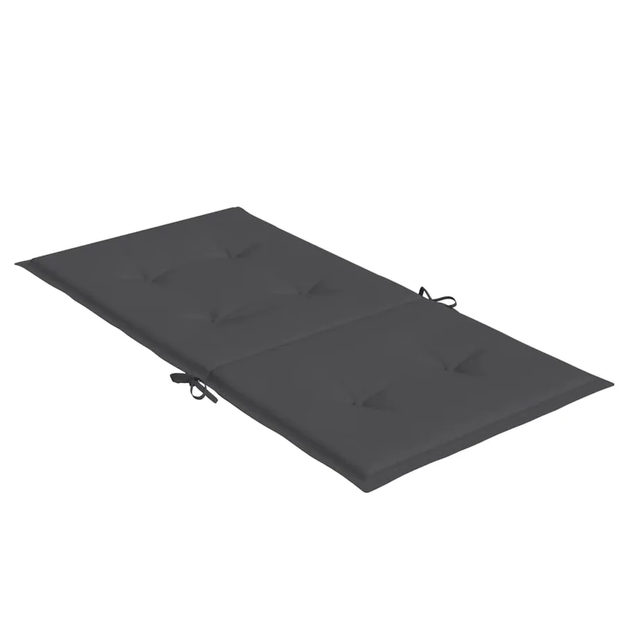Coussins de chaise à dossier bas lot de 4 anthracite mélangé - 6