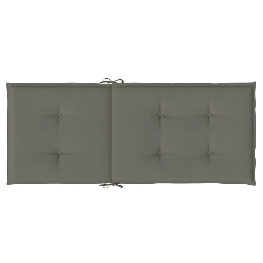 Coussins de chaise à dossier haut lot de 6 gris foncé mélangé - 7