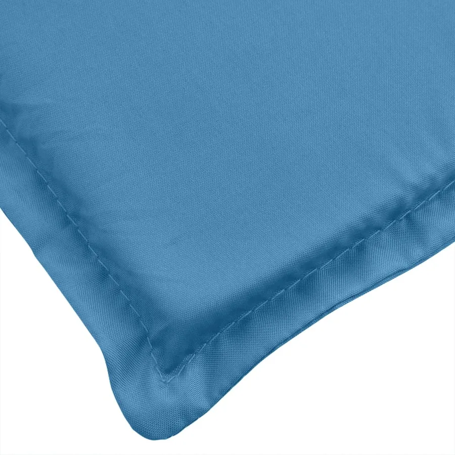 Coussins de chaise à dossier bas lot de 2 bleu mélangé tissu - 9