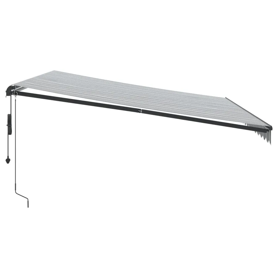 Auvent rétractable automatique avec LED anthracite et blanc - 5