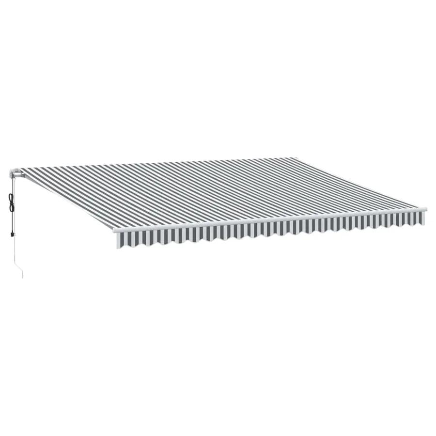 Auvent rétractable automatique avec LED anthracite et blanc - 2