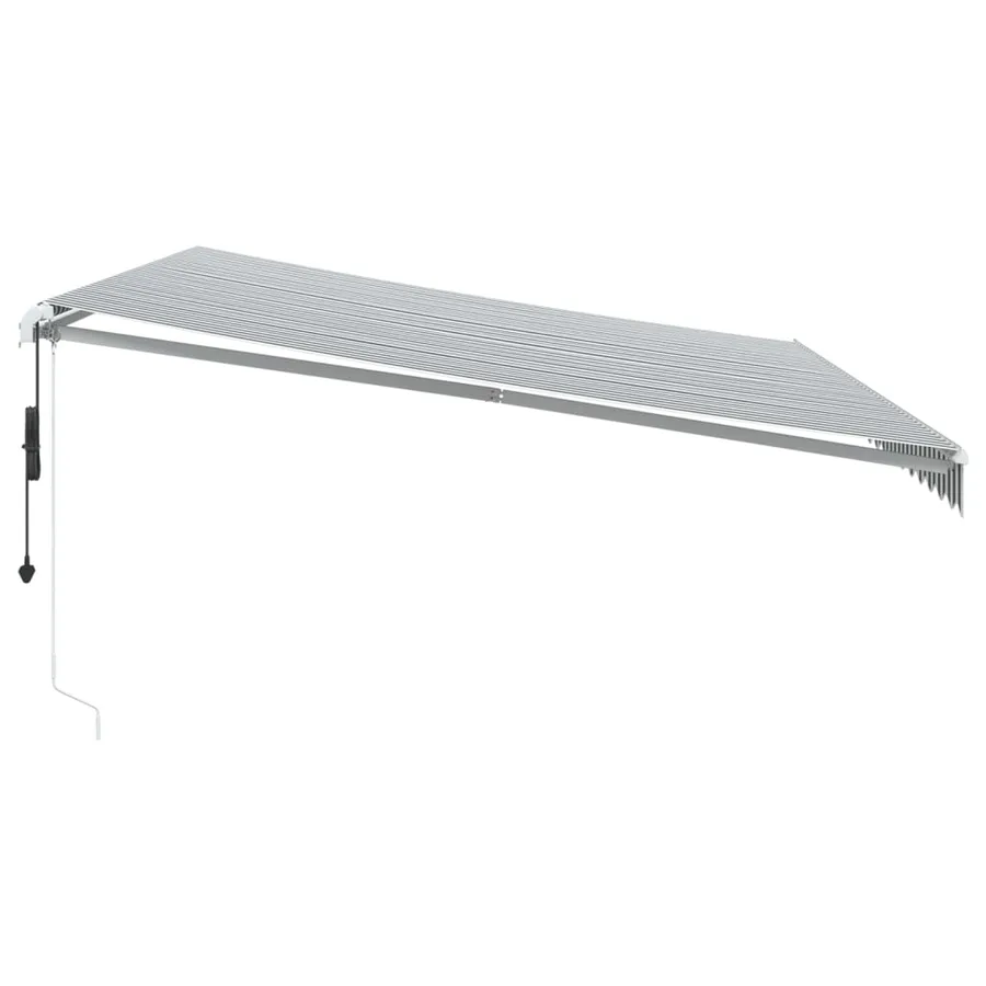 Auvent rétractable automatique avec LED anthracite et blanc - 5