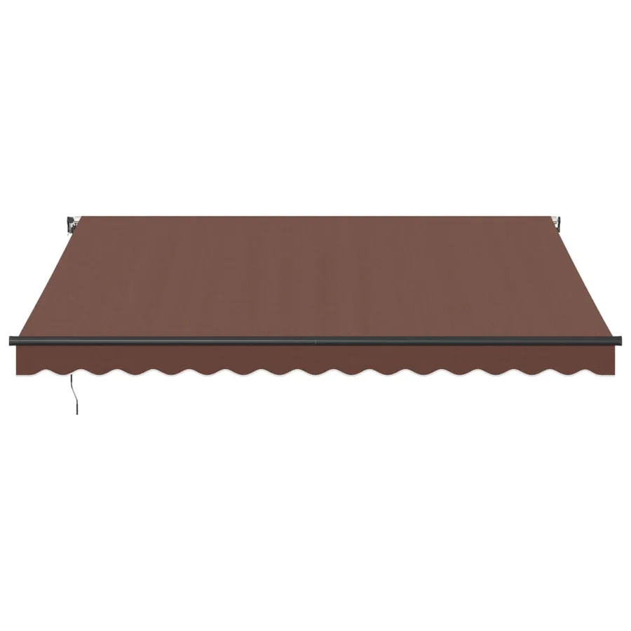 Auvent manuel rétractable marron 400x350 cm - 3