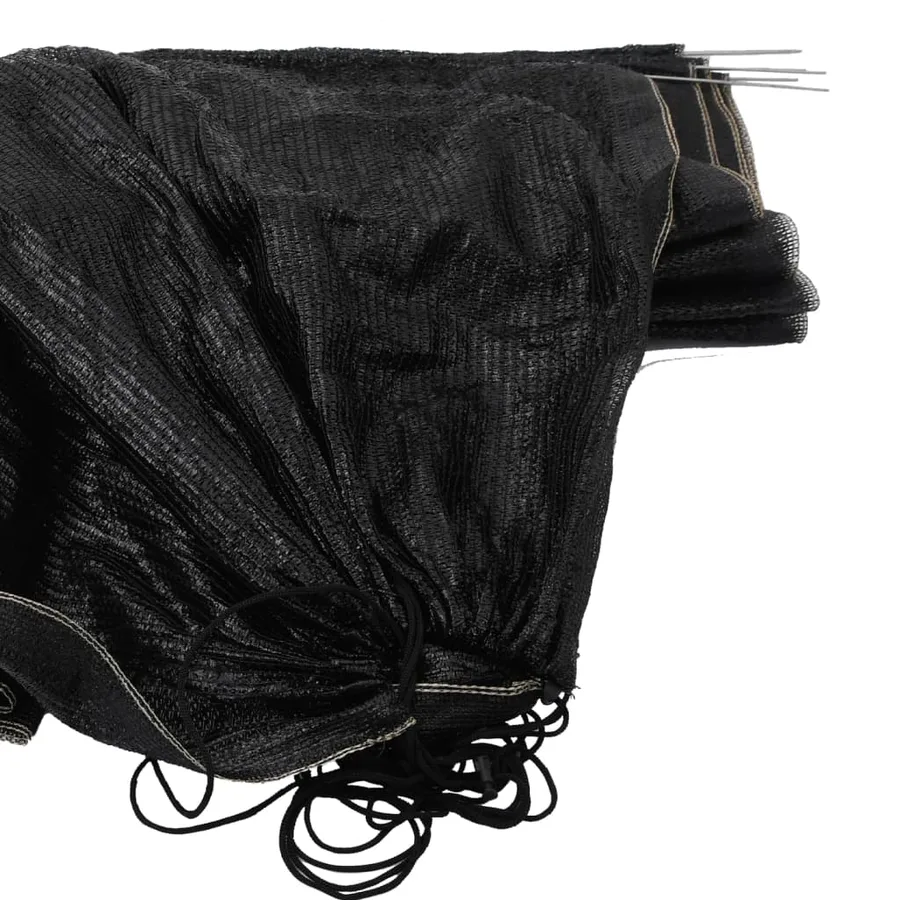Tunnels en filet 2 pcs noir acier et polyéthylène - 9