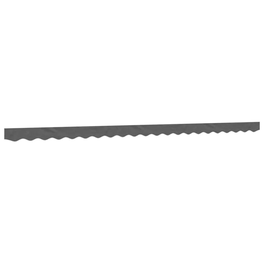 Tissu de remplacement de cantonnière d’auvent rayure anthracite - 2