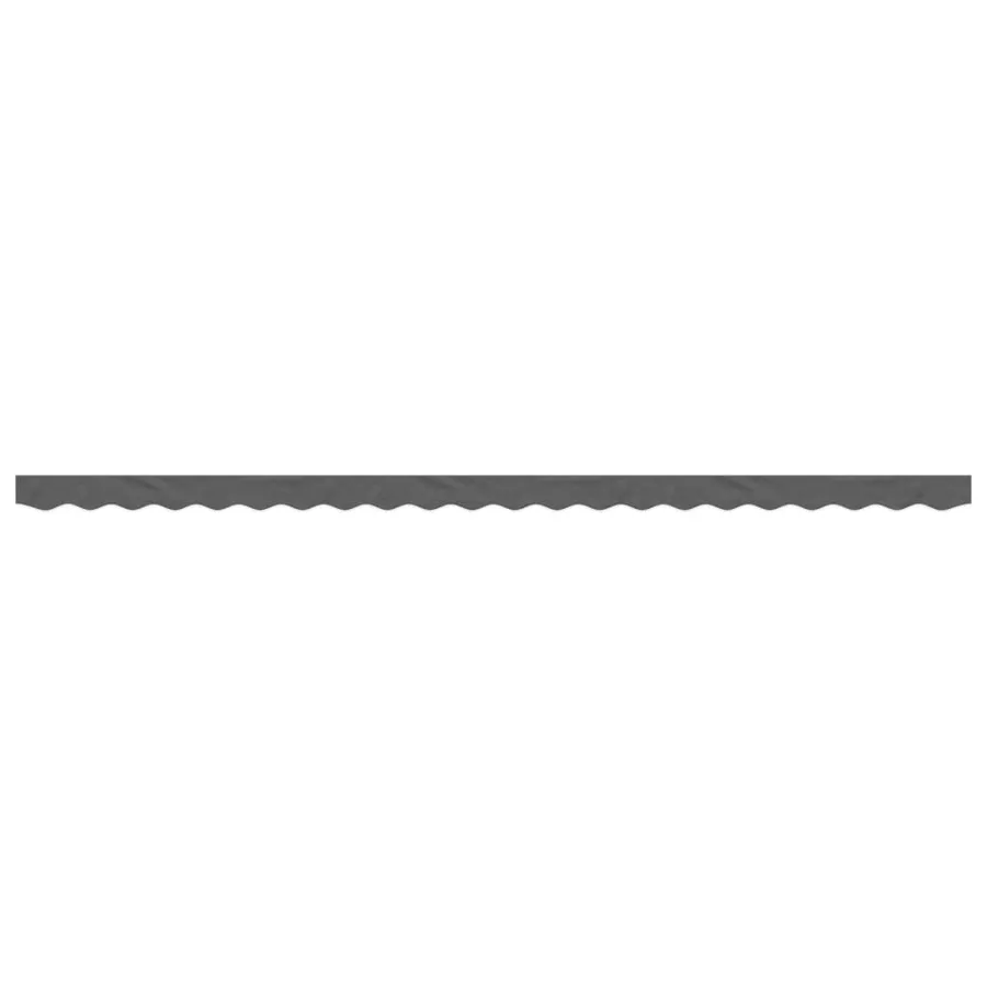Tissu de remplacement de cantonnière d’auvent rayure anthracite - 3