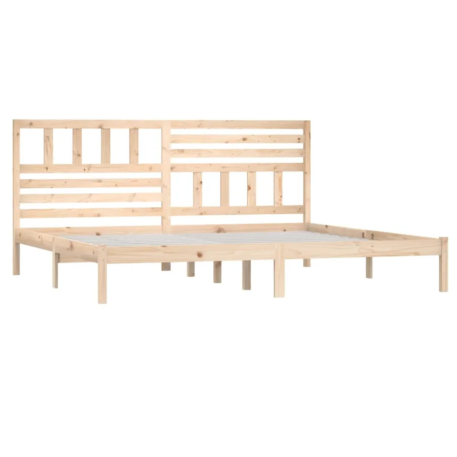 Cadre de lit sans matelas 180x200 cm bois massif de pin - 3