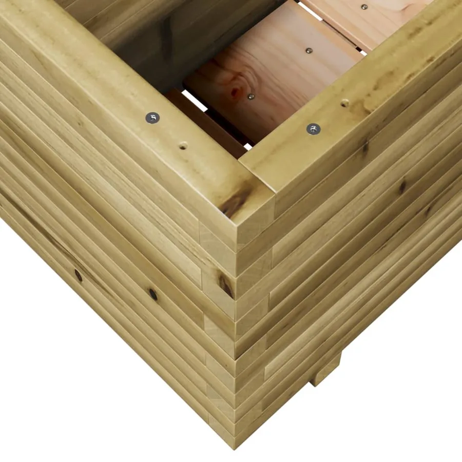 Jardinière 110x40x49,5 cm bois de pin imprégné - 8