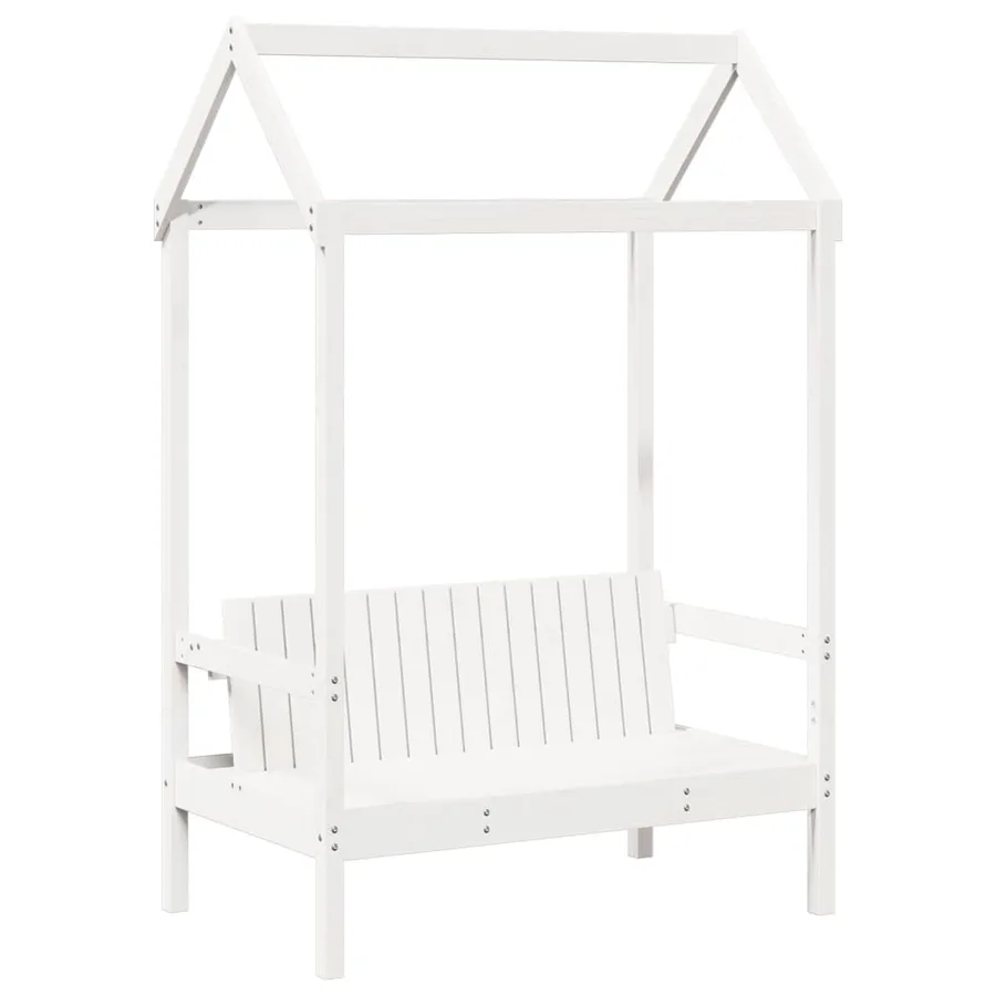 Ensemble de lit et de banc avec toit sans matelas 75x190 cm - 5