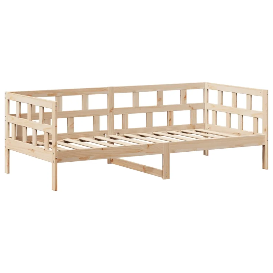 Lit de jour avec toit sans matelas 80x200 cm bois massif - 6