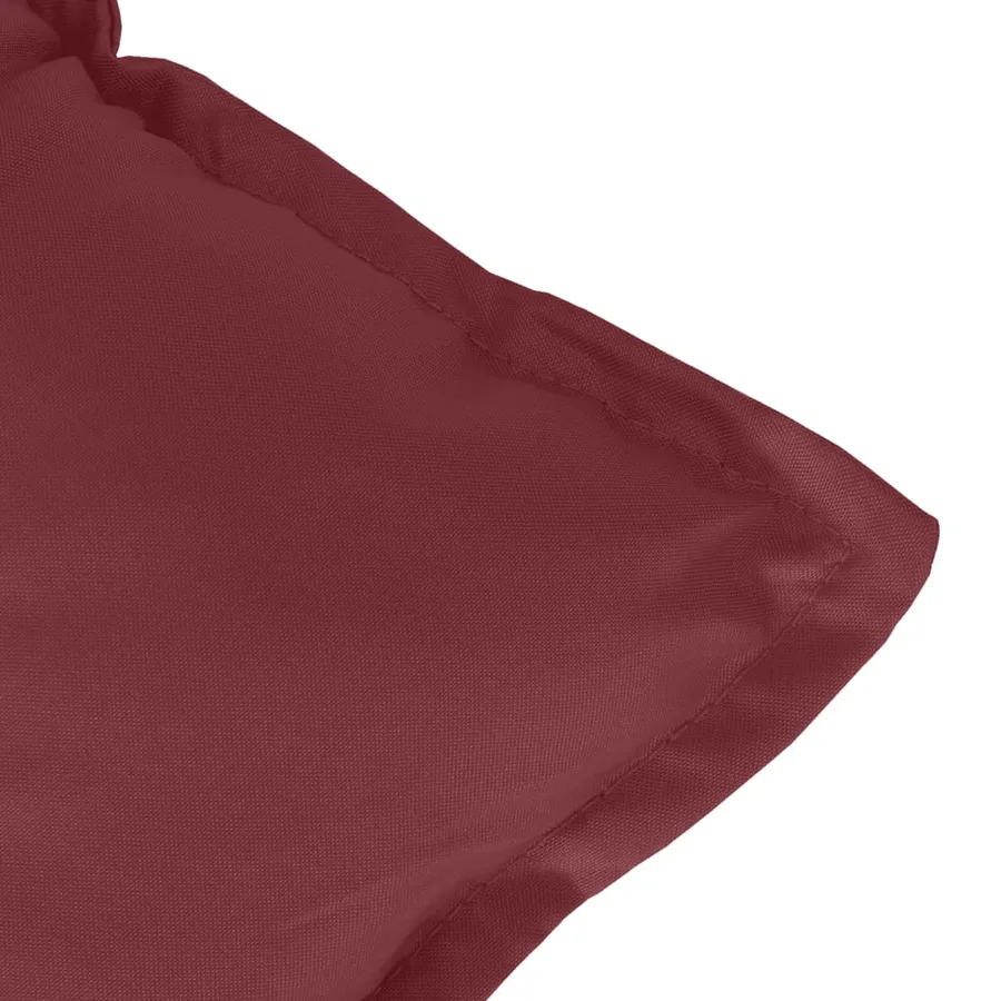 Coussins de chaise dossier bas lot de 6 rouge bordeaux mélangé - 9