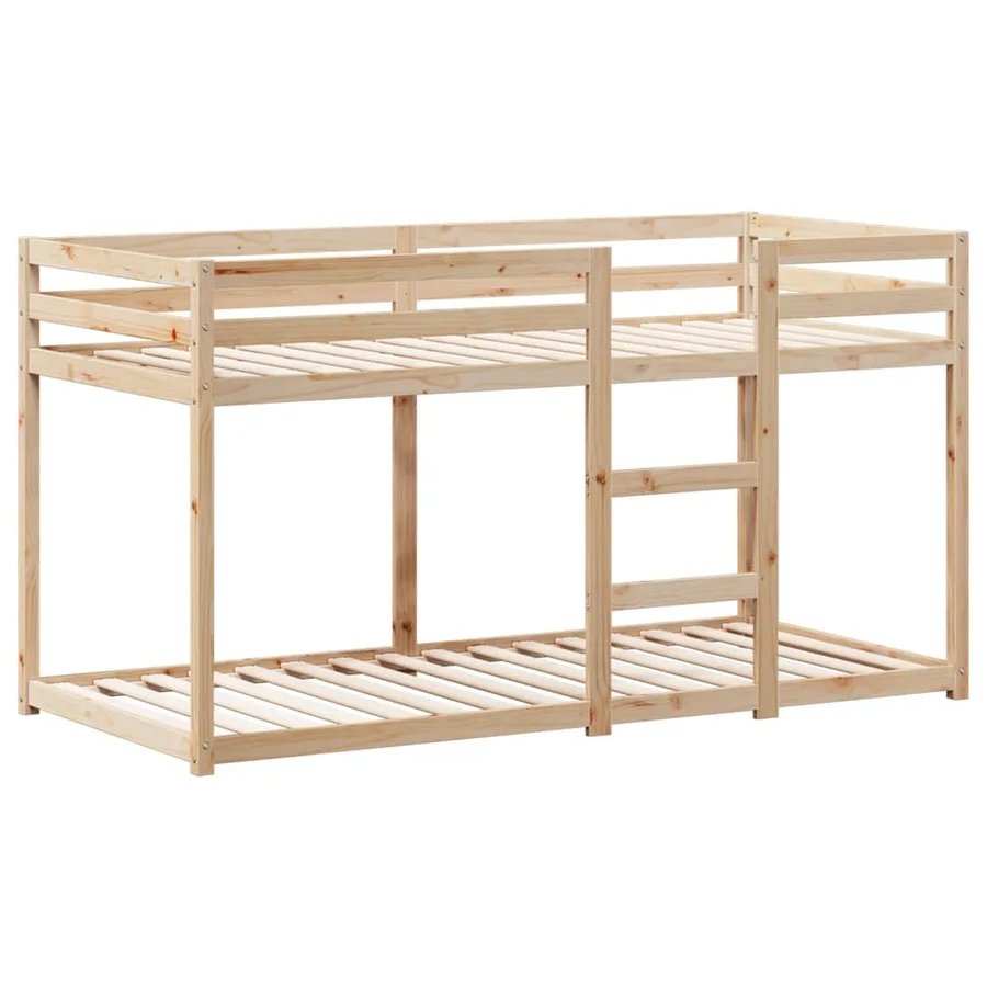 Lit superposé sans matelas 90x200 cm bois de pin massif - 5