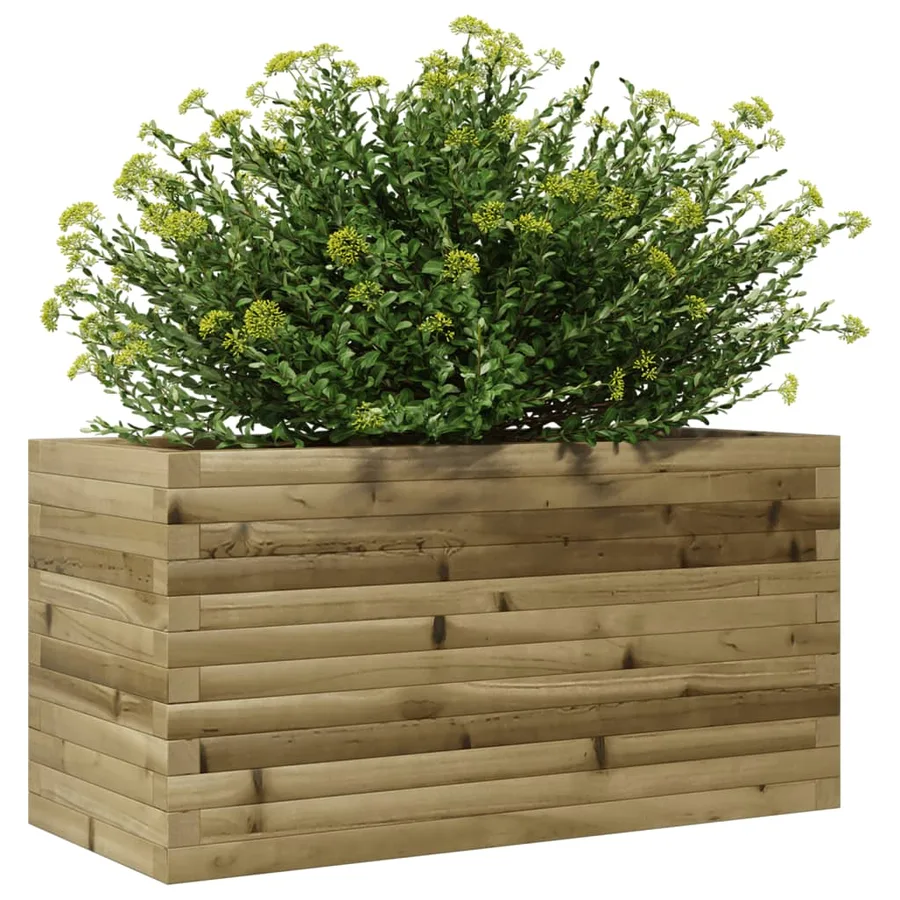Jardinière 90x40x45,5 cm bois de pin imprégné - 4
