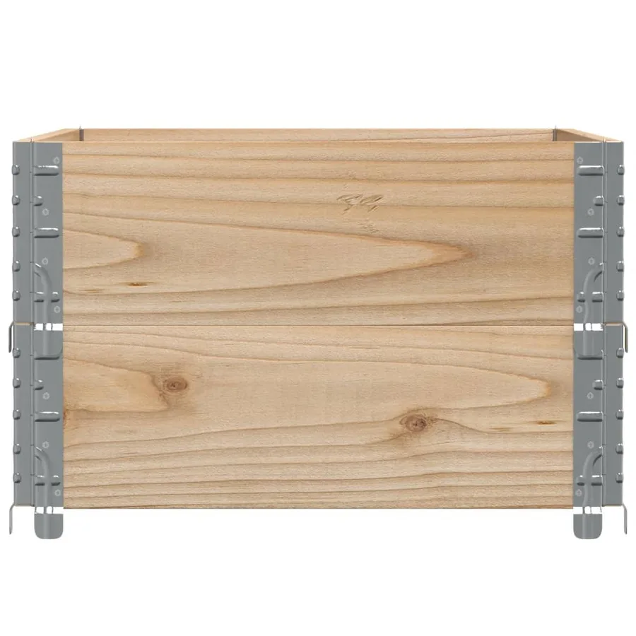 Jardinière 80x60 cm bois de pin massif - 4