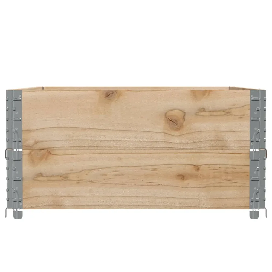 Jardinière 120x80 cm bois massif de pin - 4
