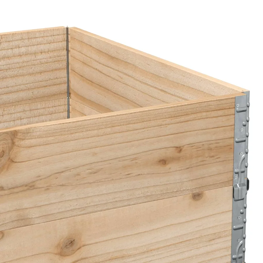 Jardinière 120x80 cm bois massif de pin - 7