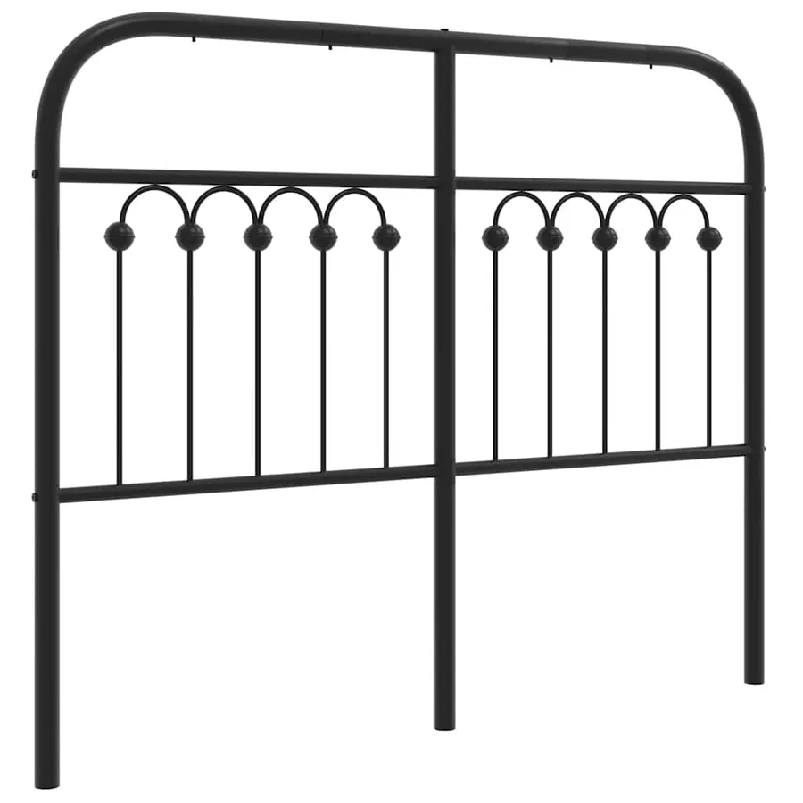 Tête de lit de remplacement métal noir 120 cm - 2