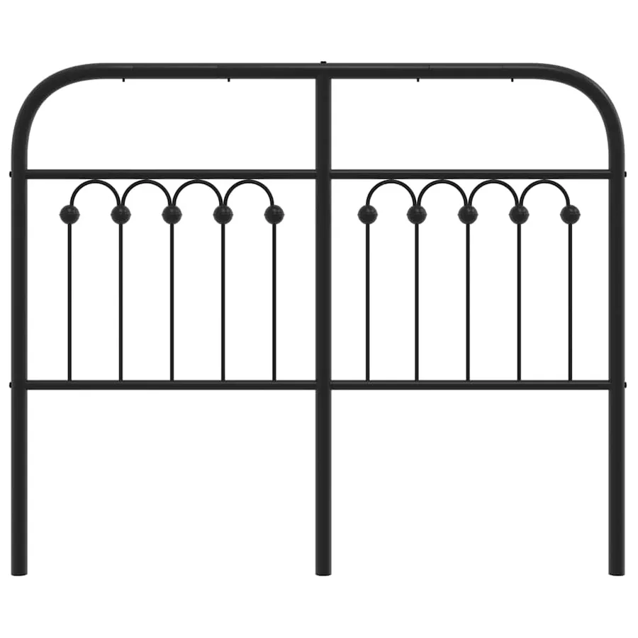 Tête de lit de remplacement métal noir 120 cm - 4