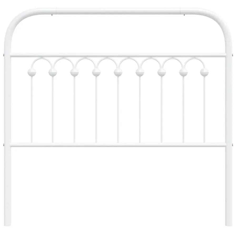 Tête de lit de remplacement métal blanc 100 cm - 4