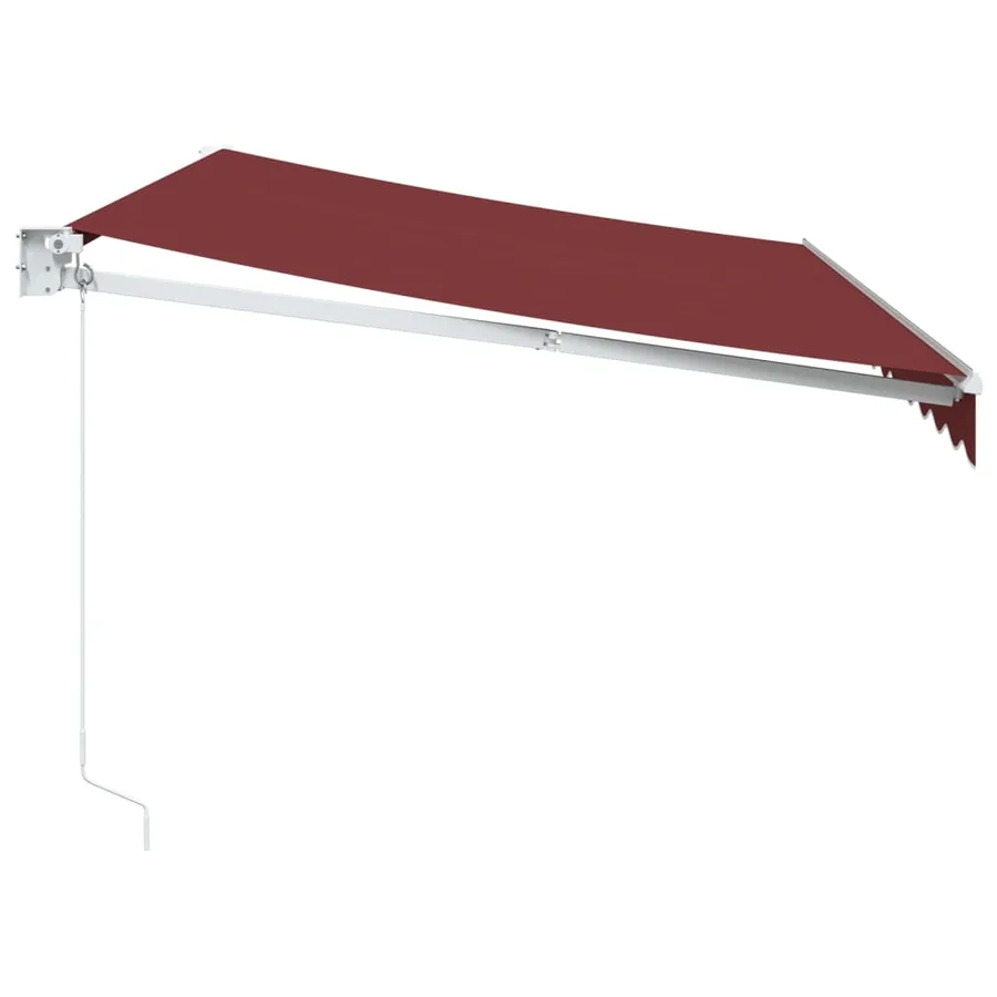 Auvent manuel rétractable bordeaux 350x250 cm - 4
