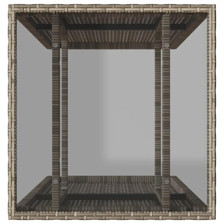 Ensemble de bistro 3 pcs avec coussins beige résine tressée - 7