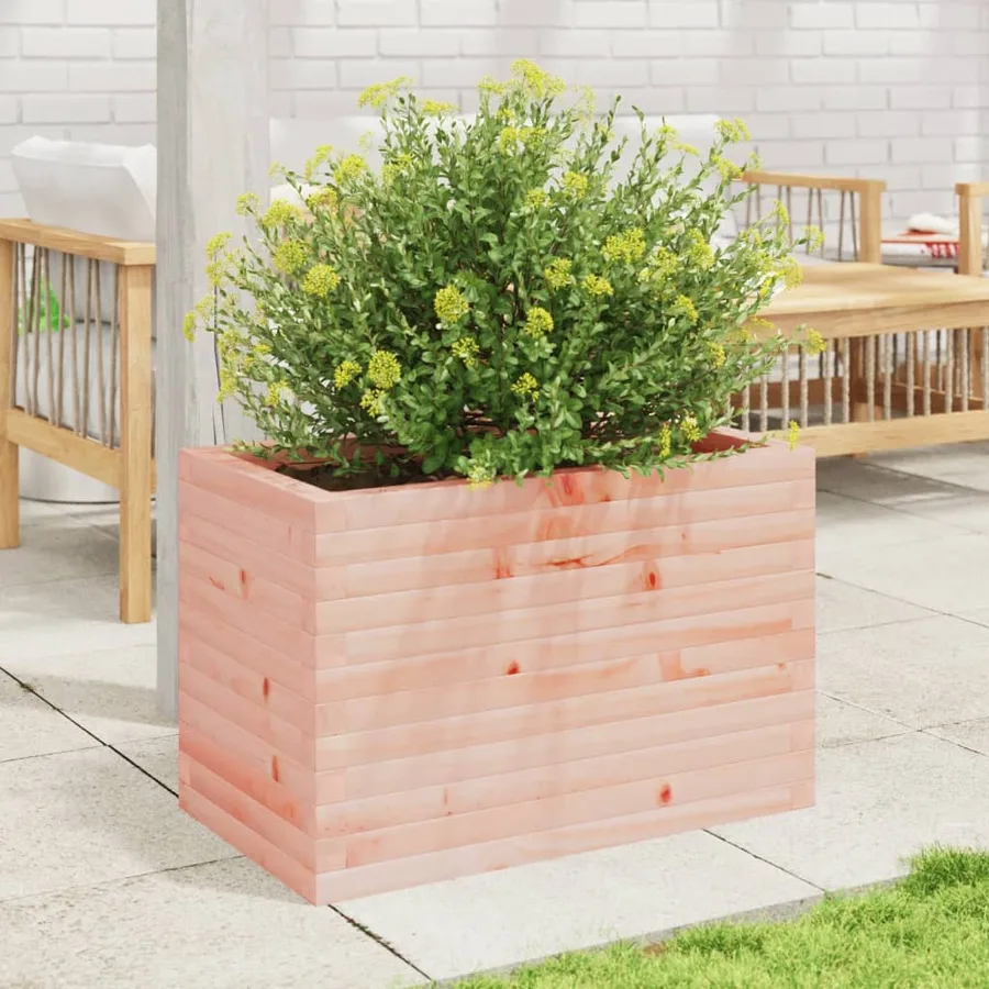 Jardinière 70x40x45,5 cm bois massif douglas - 3