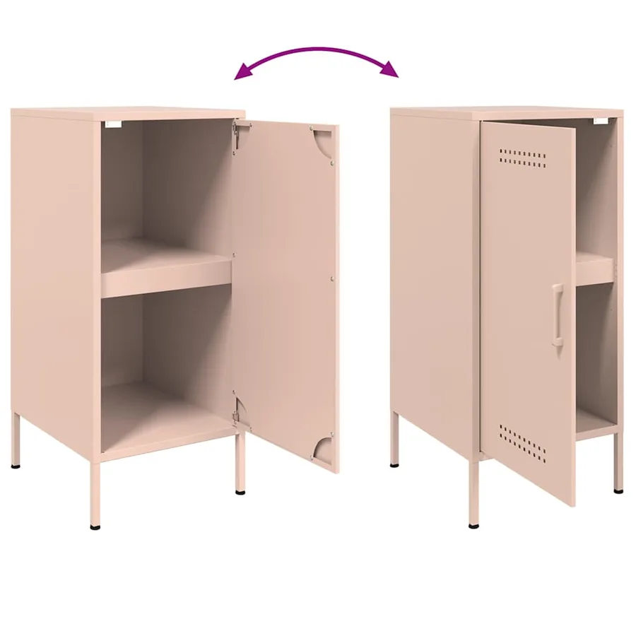 Buffets 2 pcs rose 36x39x79 cm acier - 11