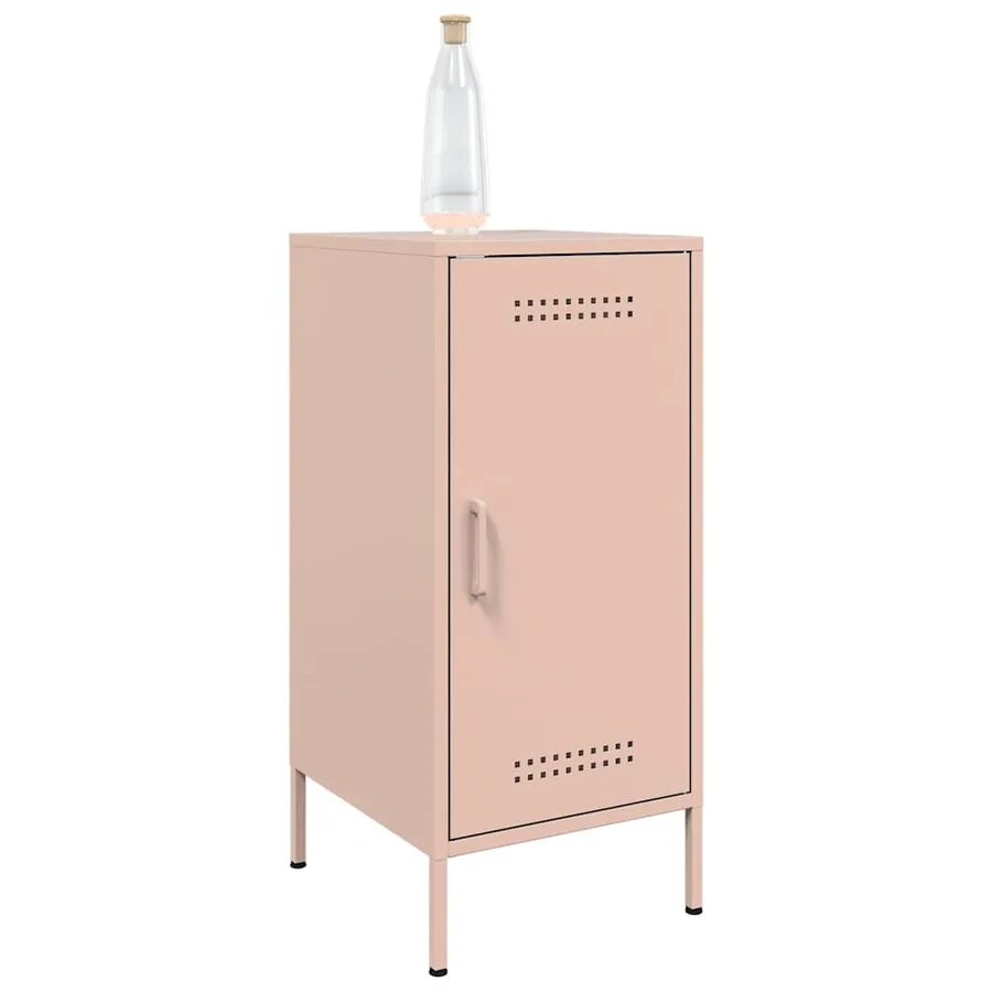 Buffets 2 pcs rose 36x39x79 cm acier - 4
