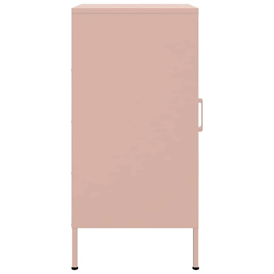Buffets 2 pcs rose 36x39x79 cm acier - 8