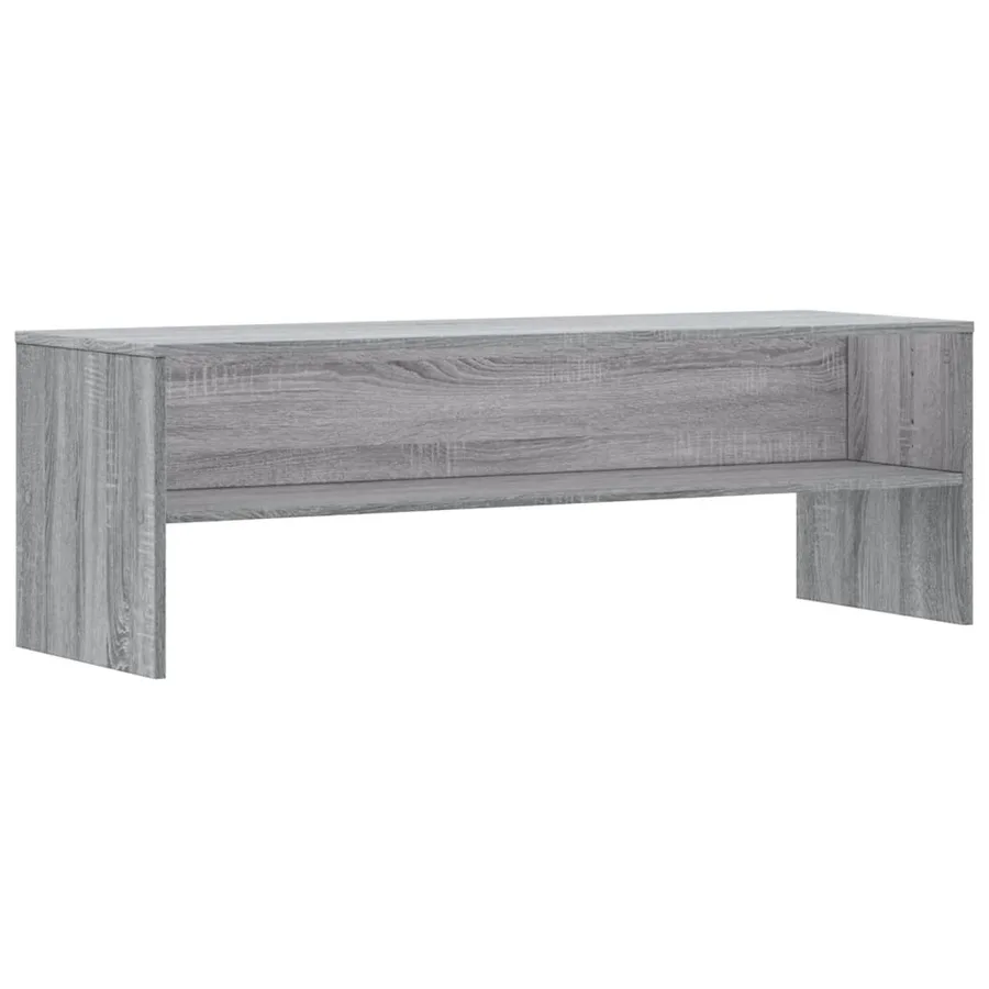 Meuble TV sonoma gris 120x40x40 cm bois d'ingénierie - 2