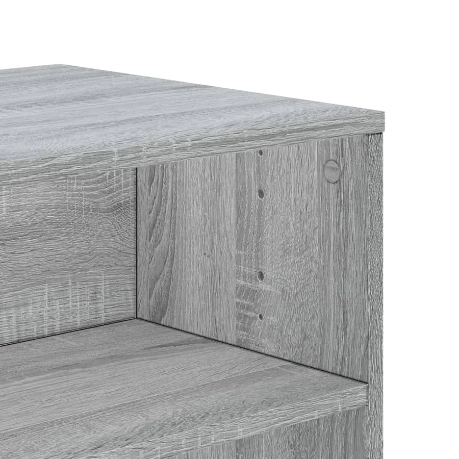 Meuble TV sonoma gris 120x40x40 cm bois d'ingénierie - 7