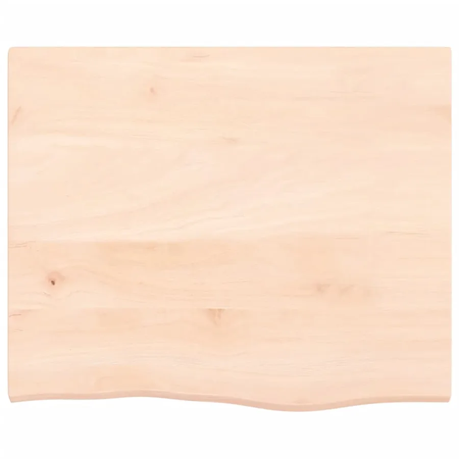 Étagère de vasque murale acier et bois de chêne massif - 8