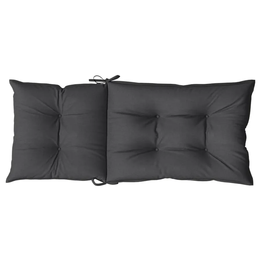 Coussins de chaise à dossier haut lot de 6 anthracite mélangé - 7