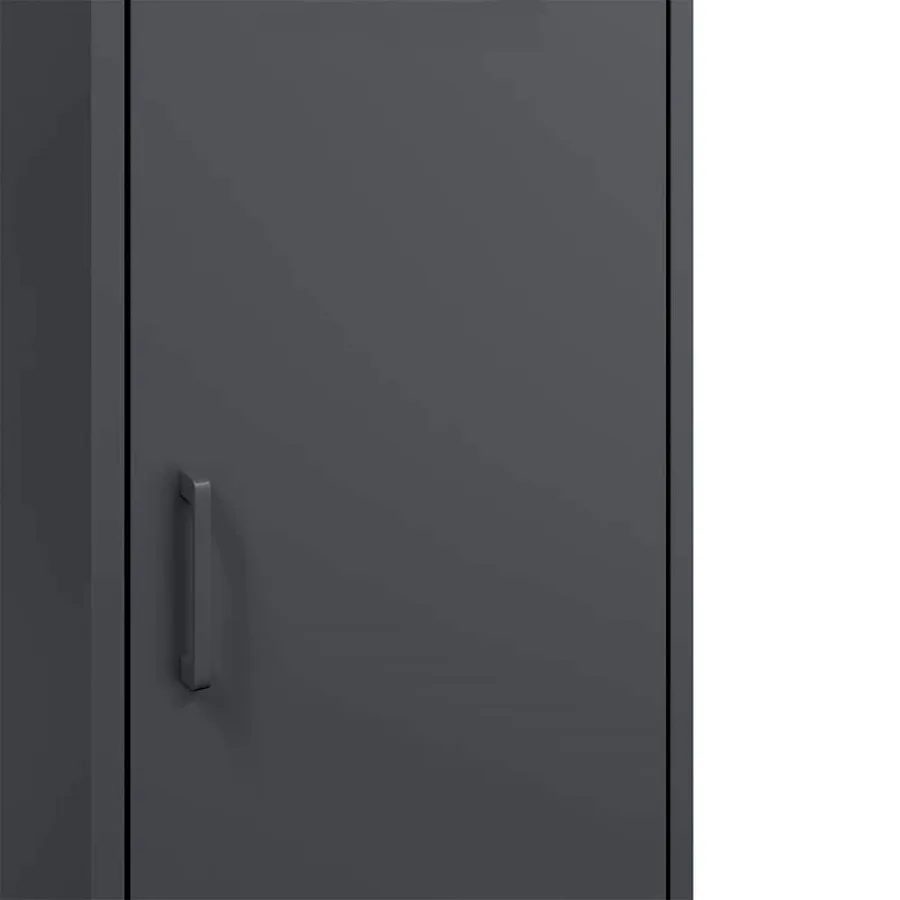 Buffet haut anthracite 36x39x113 cm acier - 12