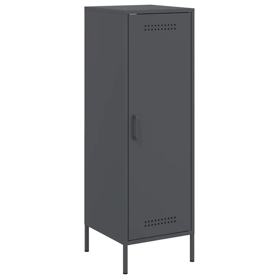 Buffet haut anthracite 36x39x113 cm acier - 2