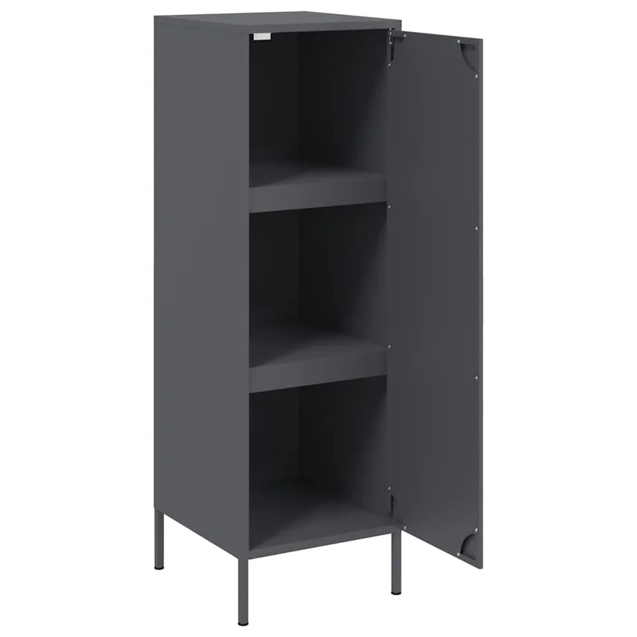 Buffet haut anthracite 36x39x113 cm acier - 9