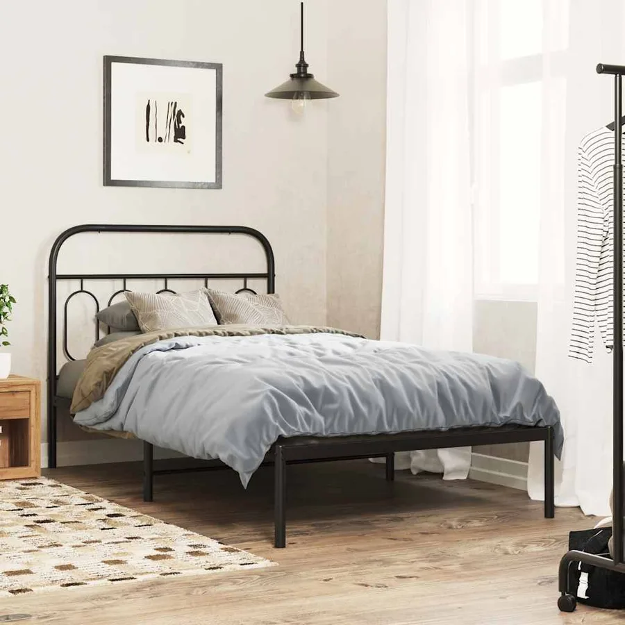 Tête de lit de remplacement métal noir 100 cm - 3