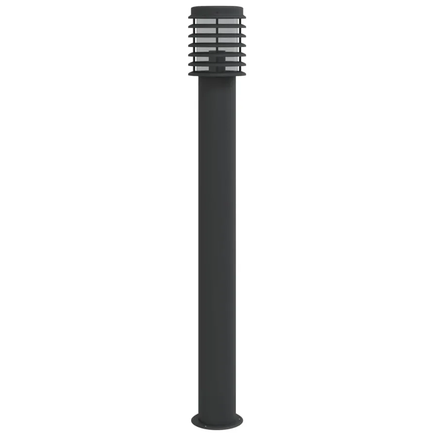 Lampadaire d'extérieur noir 110 cm acier inoxydable - 4