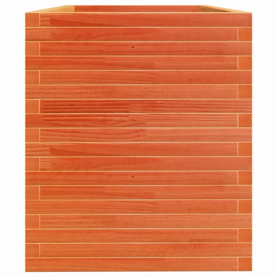 Jardinière cire marron 110x60x68,5 cm bois de pin massif - 6