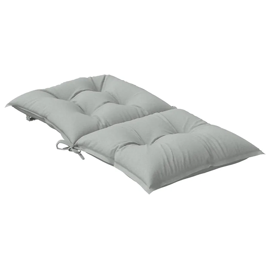 Coussins de chaise à dossier bas lot de 2 gris clair mélangé - 6