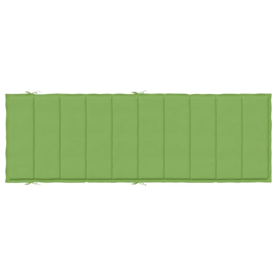 Coussin de chaise longue vert mélangé 186x58x4 cm tissu - 6