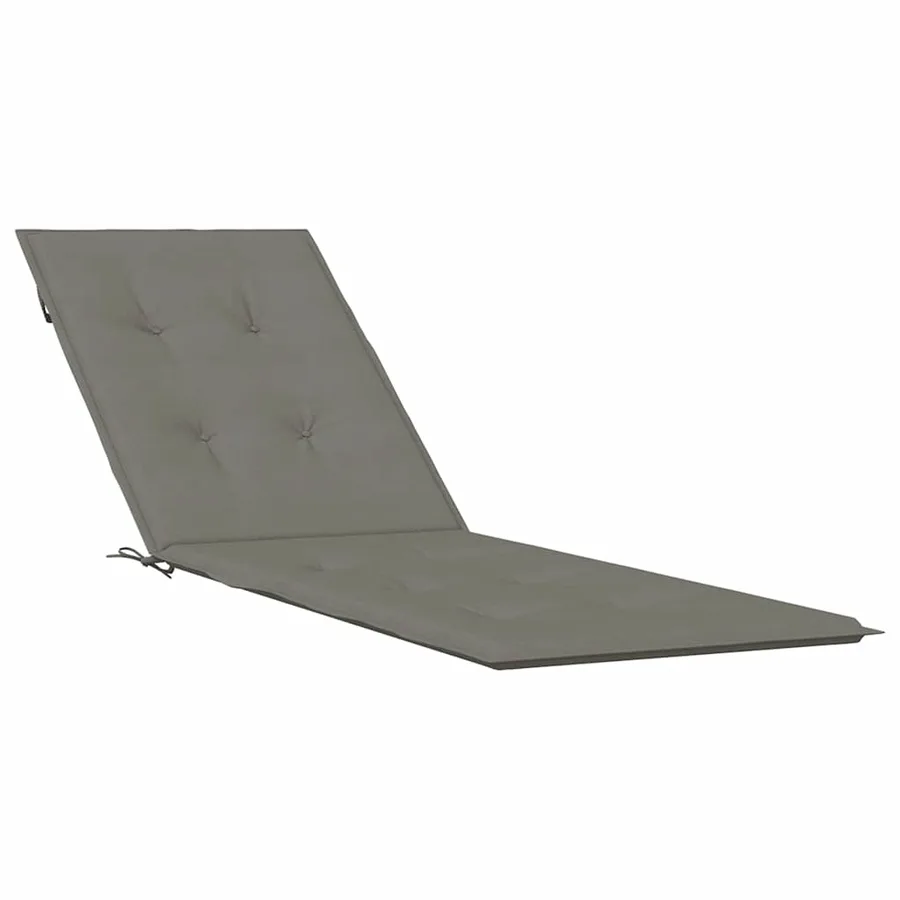 Coussin de chaise longue gris foncé mélangé (75+105) x 50 x 4 cm - 2