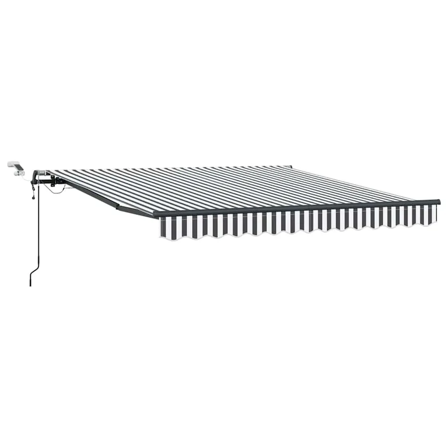Auvent rétractable automatique avec LED anthracite et blanc - 2