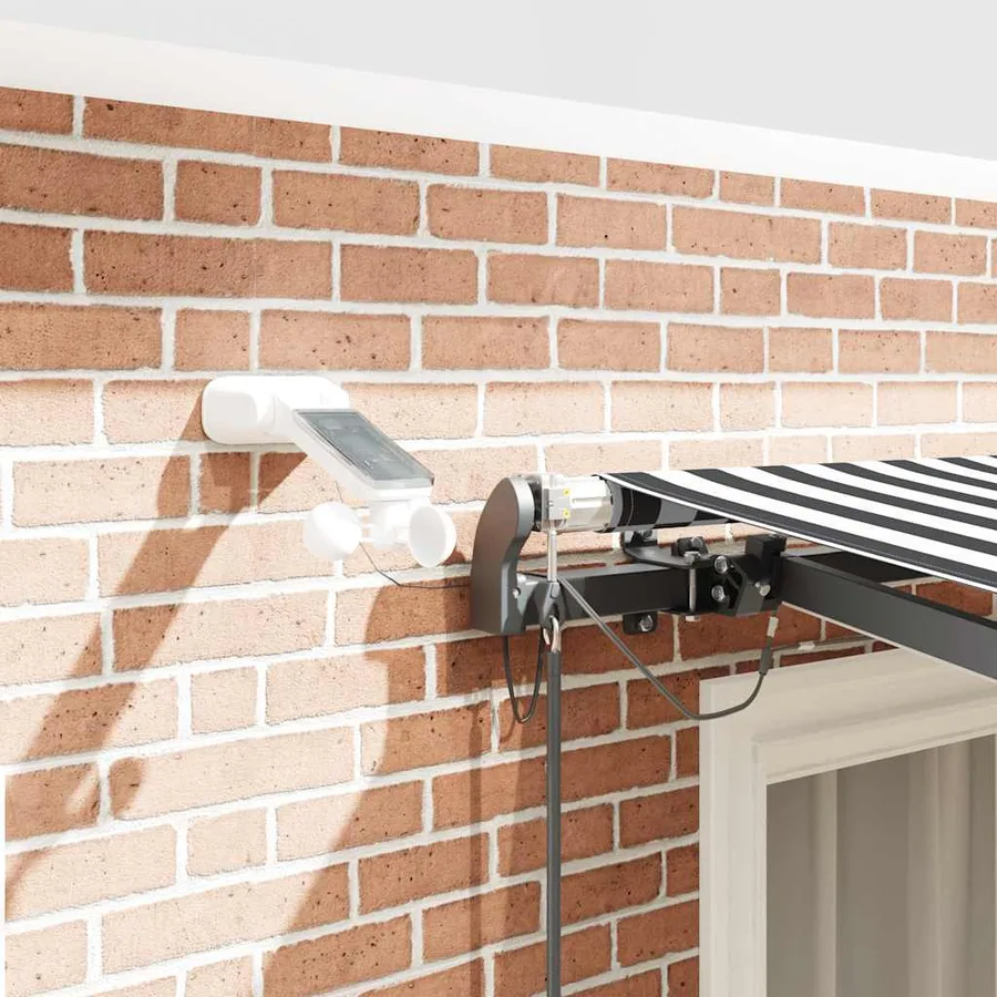 Auvent rétractable automatique avec LED anthracite et blanc - 4