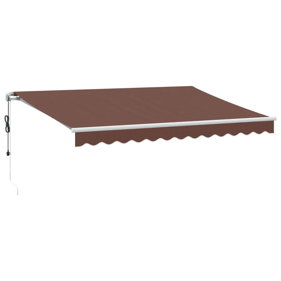 Auvent rétractable automatique marron 350x250 cm - 2