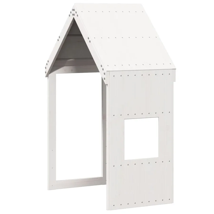 Lit superposé sans matelas blanc 90x190 cm bois de pin massif - 6