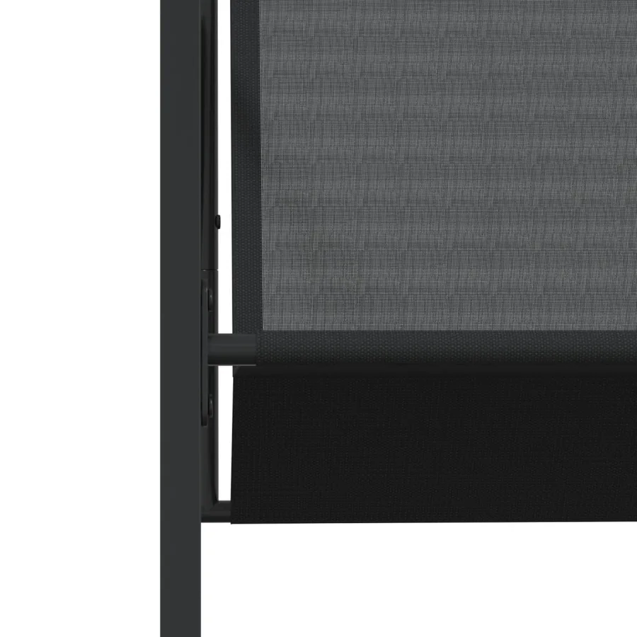 Ensemble à manger de jardin 11 pcs noir textilène - 6