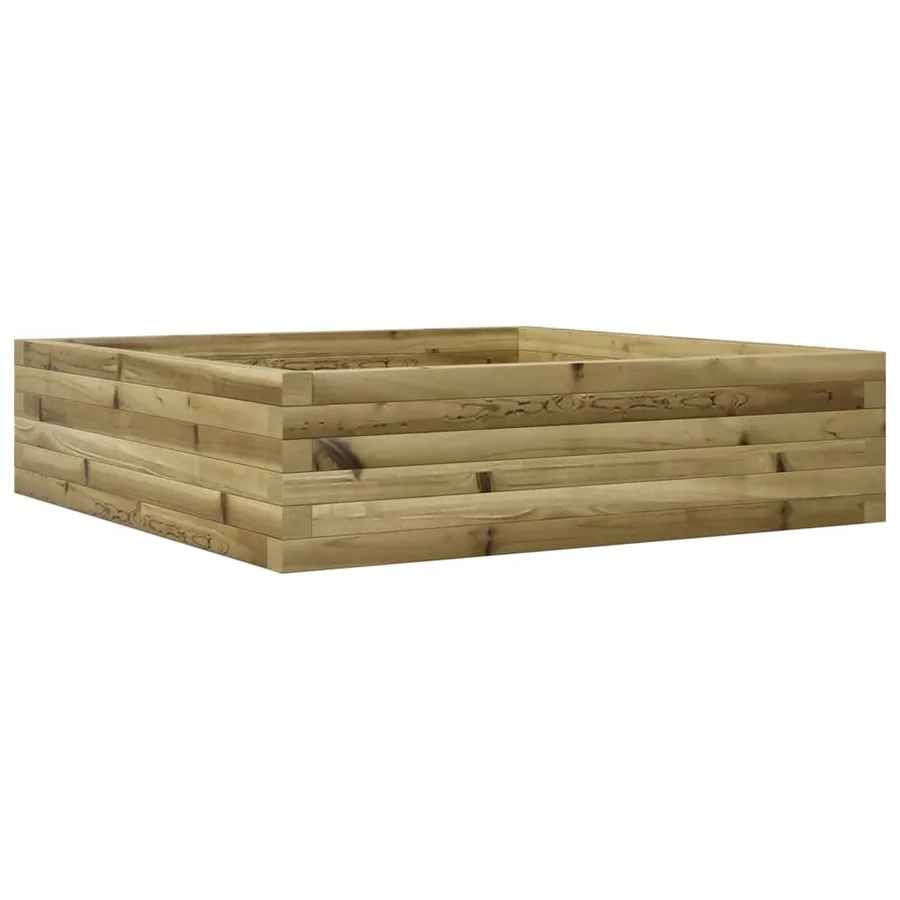Jardinière 90x90x23 cm bois de pin imprégné - 2