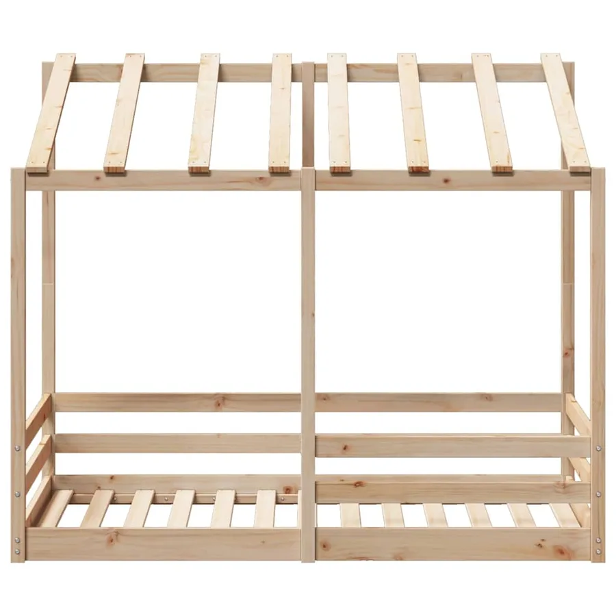 Lit pour enfants sans matelas 80x160 cm bois massif de pin - 4