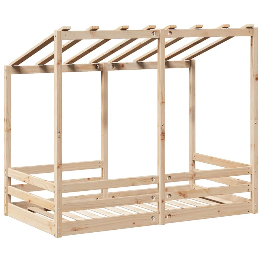 Lit pour enfants sans matelas 80x160 cm bois massif de pin - 6